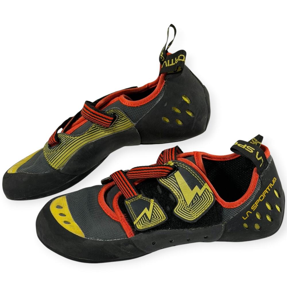 La Sportiva Oxygym Climbing Shoes Mens 11, Black Orange, Climbing, Outdoor